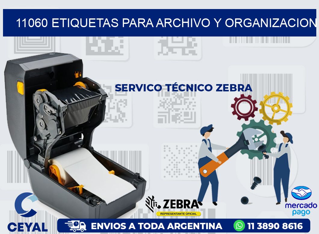11060 ETIQUETAS PARA ARCHIVO Y ORGANIZACION