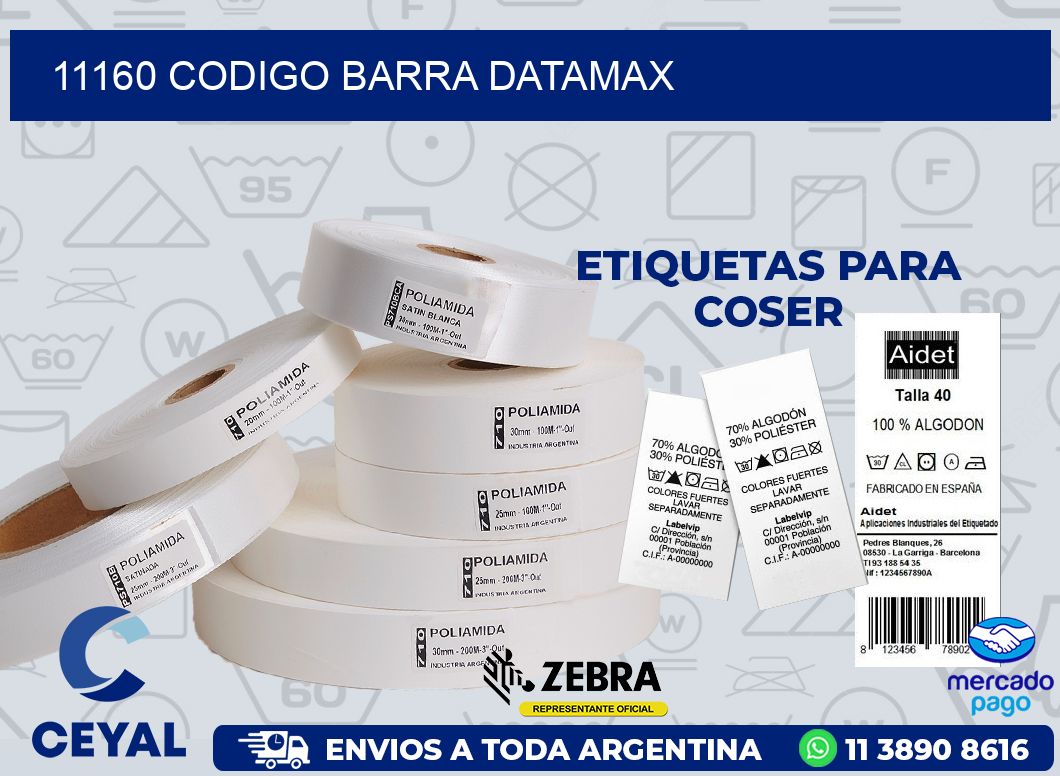 11160 CODIGO BARRA DATAMAX