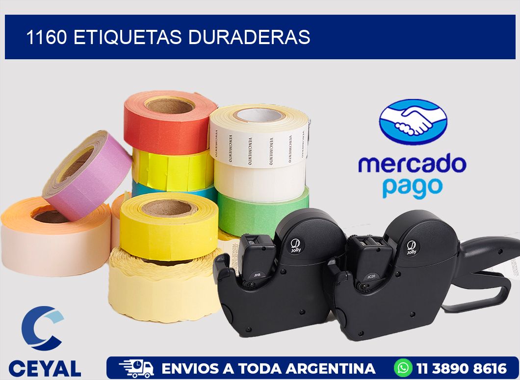 1160 ETIQUETAS DURADERAS
