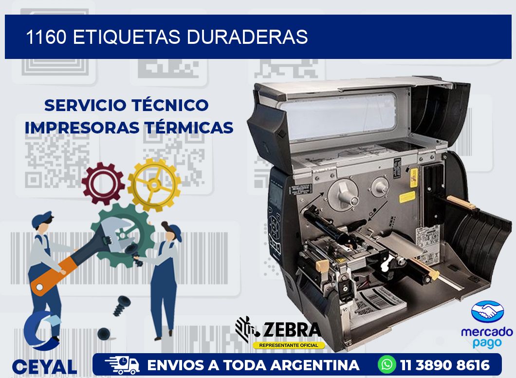1160 ETIQUETAS DURADERAS