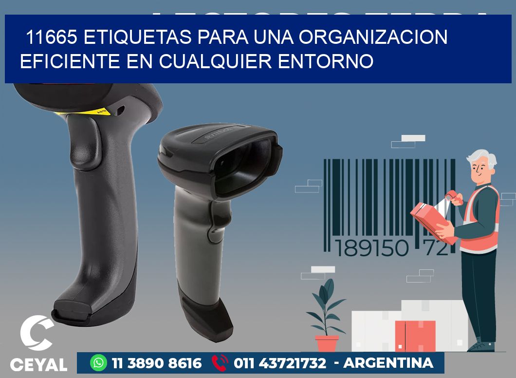 11665 ETIQUETAS PARA UNA ORGANIZACION EFICIENTE EN CUALQUIER ENTORNO