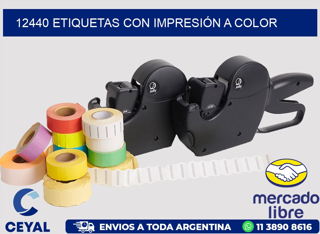 12440 ETIQUETAS CON IMPRESIÓN A COLOR