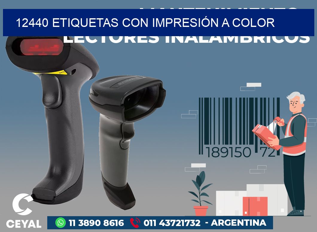 12440 ETIQUETAS CON IMPRESIÓN A COLOR