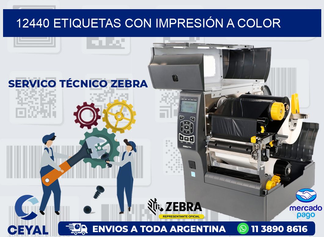 12440 ETIQUETAS CON IMPRESIÓN A COLOR