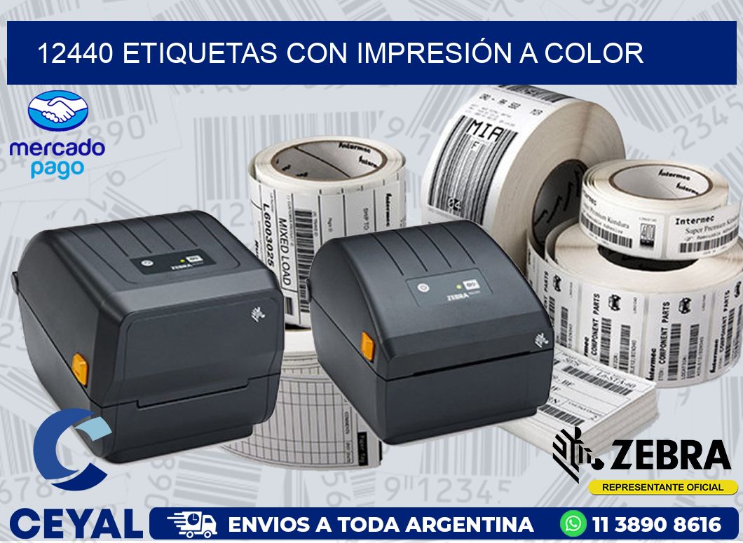 12440 ETIQUETAS CON IMPRESIÓN A COLOR