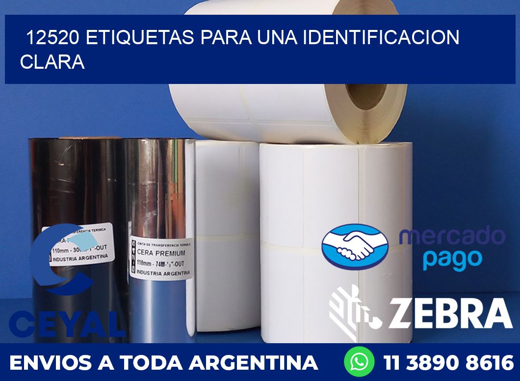 12520 ETIQUETAS PARA UNA IDENTIFICACION CLARA
