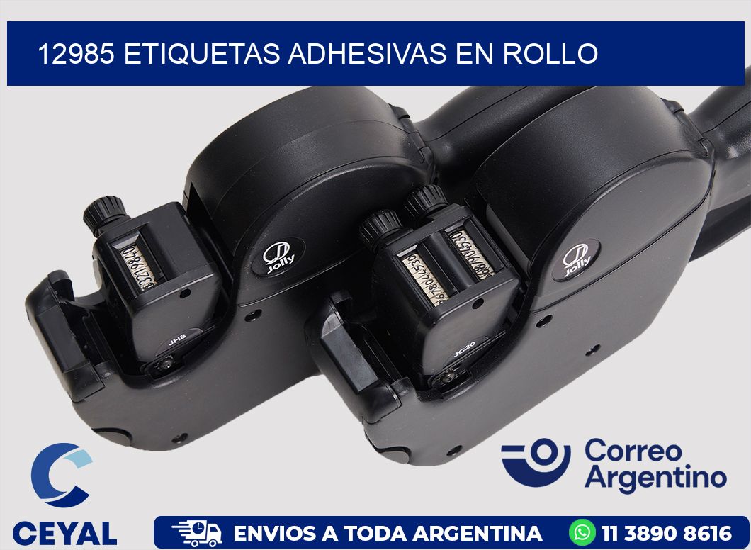12985 ETIQUETAS ADHESIVAS EN ROLLO