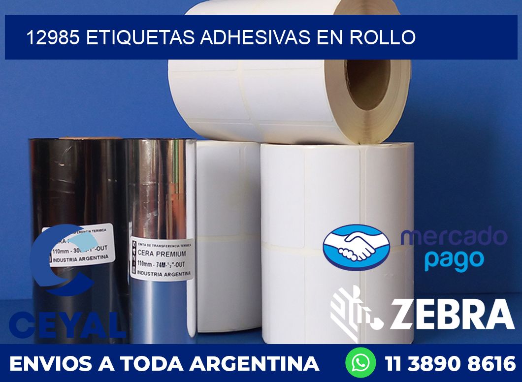 12985 ETIQUETAS ADHESIVAS EN ROLLO