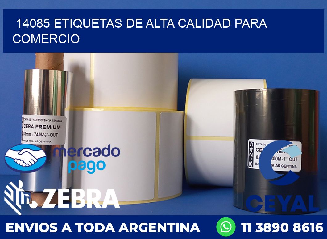 14085 ETIQUETAS DE ALTA CALIDAD PARA COMERCIO