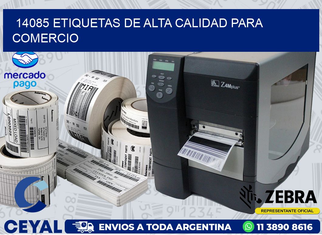 14085 ETIQUETAS DE ALTA CALIDAD PARA COMERCIO
