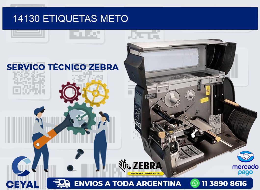 14130 ETIQUETAS METO