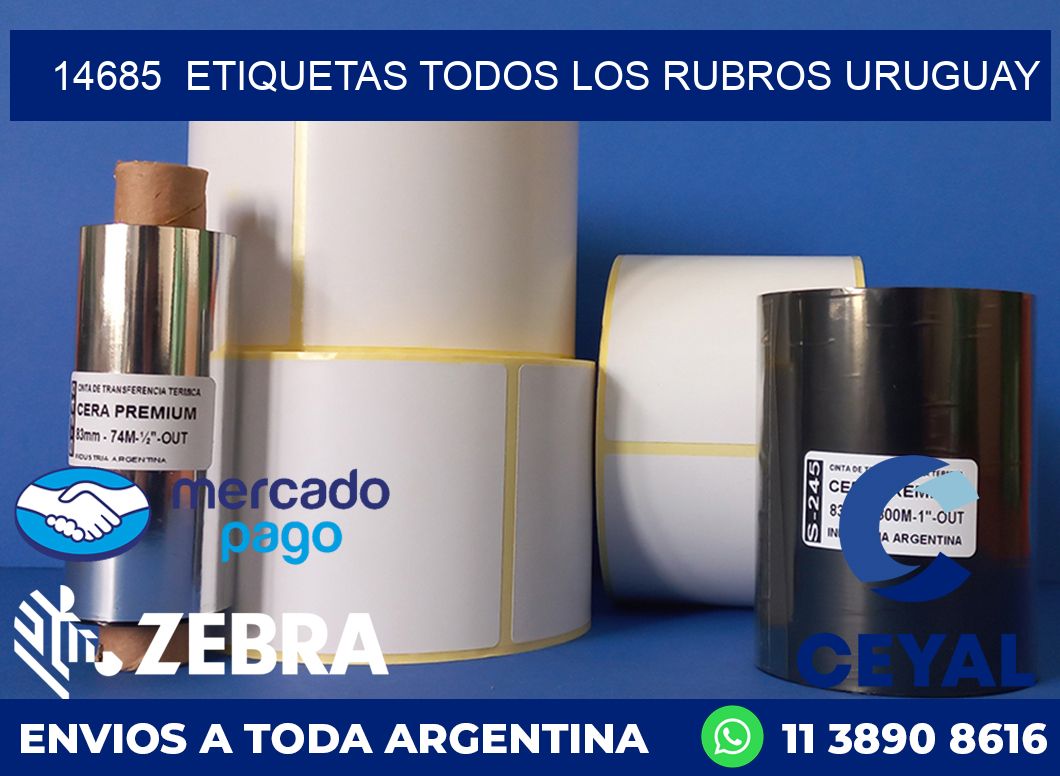 14685  ETIQUETAS TODOS LOS RUBROS URUGUAY