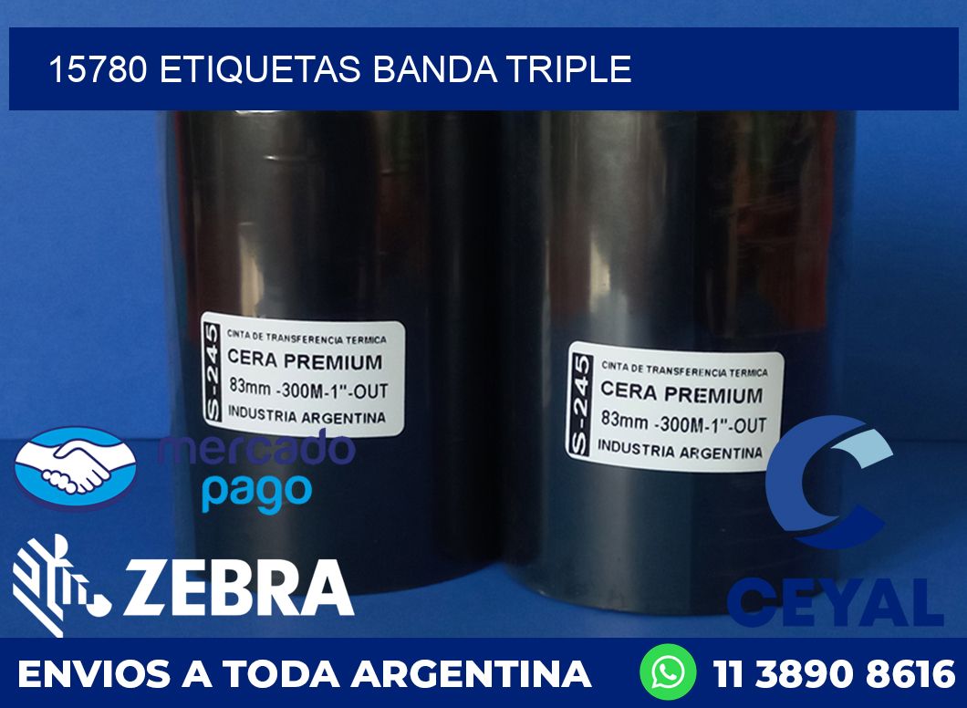 15780 ETIQUETAS BANDA TRIPLE