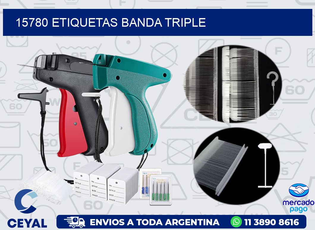 15780 ETIQUETAS BANDA TRIPLE