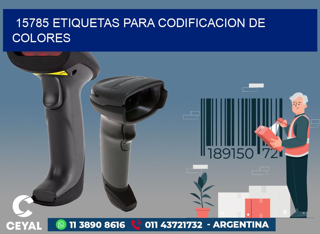 15785 ETIQUETAS PARA CODIFICACION DE COLORES