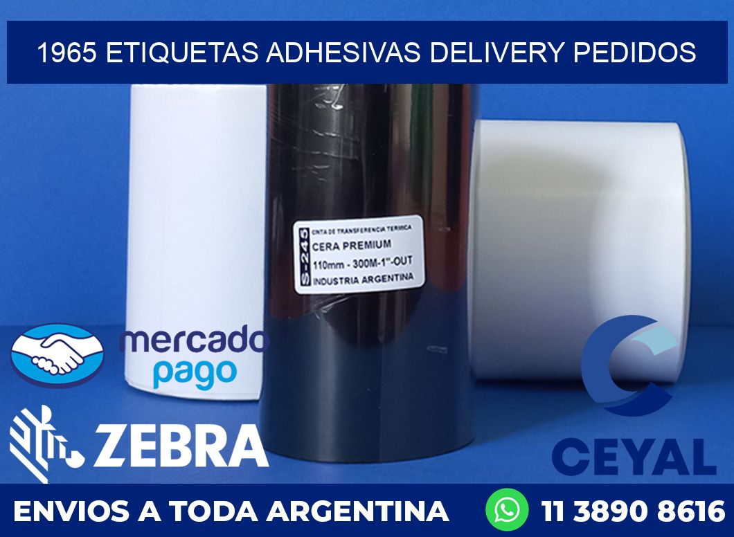 1965 ETIQUETAS ADHESIVAS DELIVERY PEDIDOS
