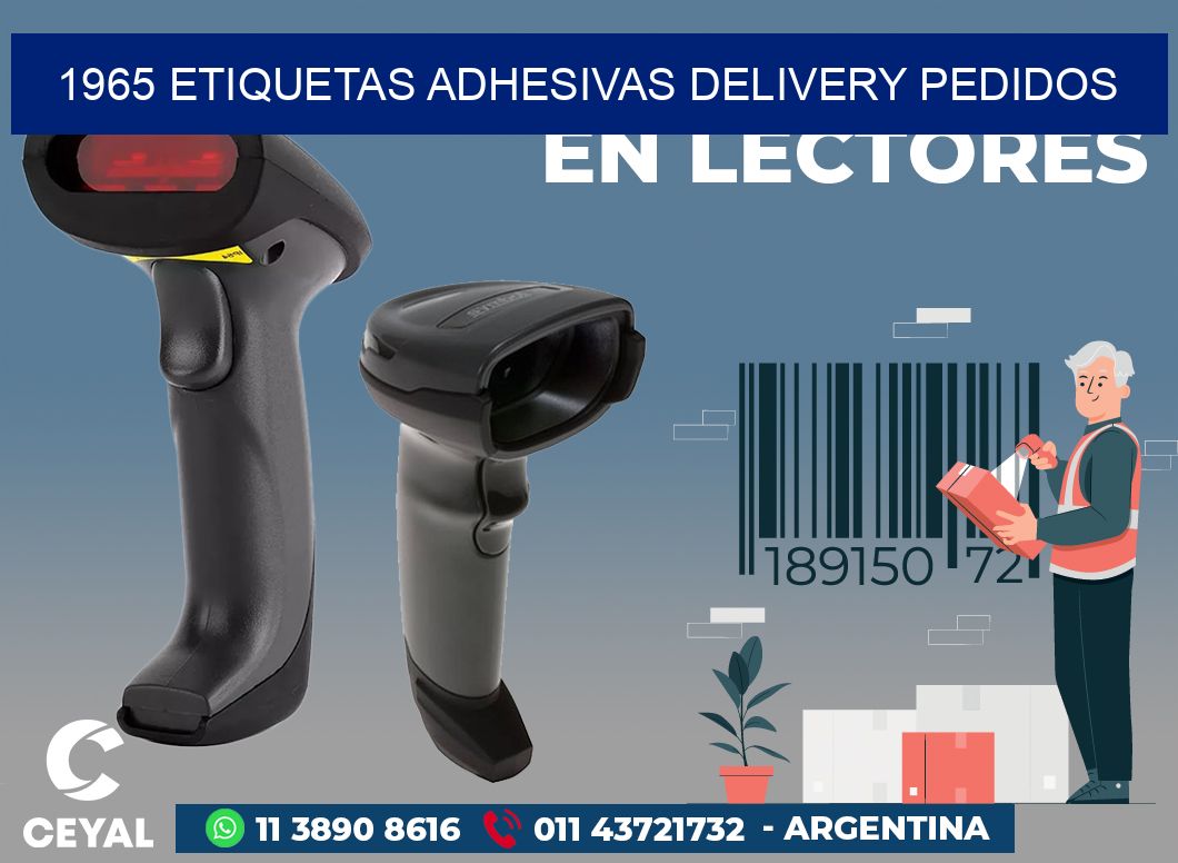 1965 ETIQUETAS ADHESIVAS DELIVERY PEDIDOS