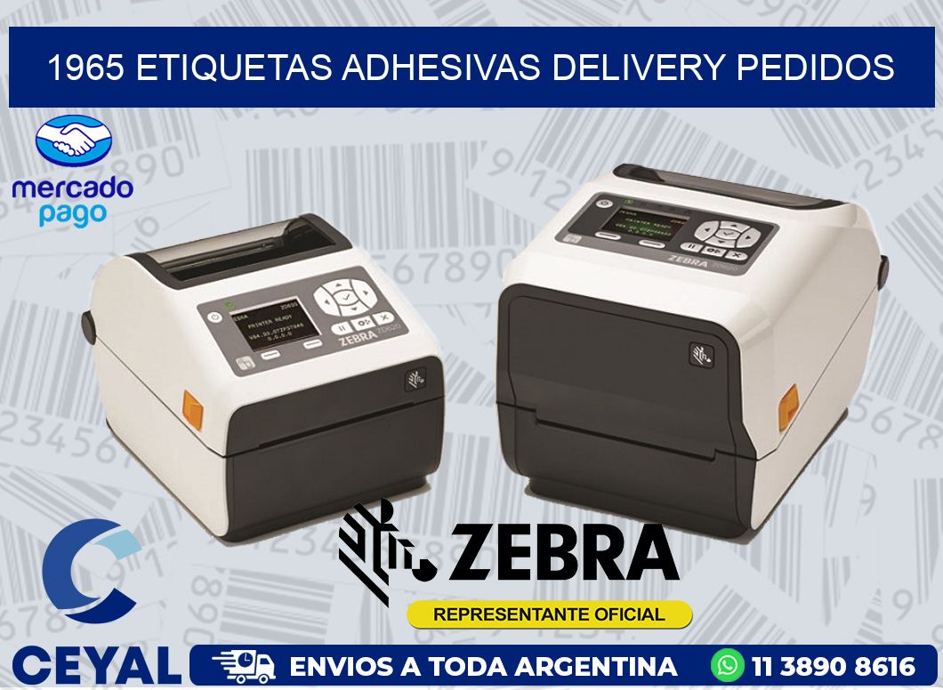1965 ETIQUETAS ADHESIVAS DELIVERY PEDIDOS