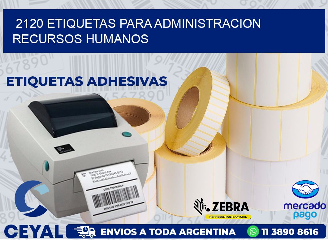 2120 ETIQUETAS PARA ADMINISTRACION RECURSOS HUMANOS