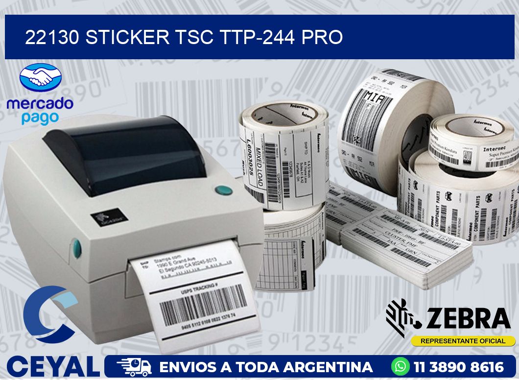 22130 STICKER TSC TTP-244 PRO