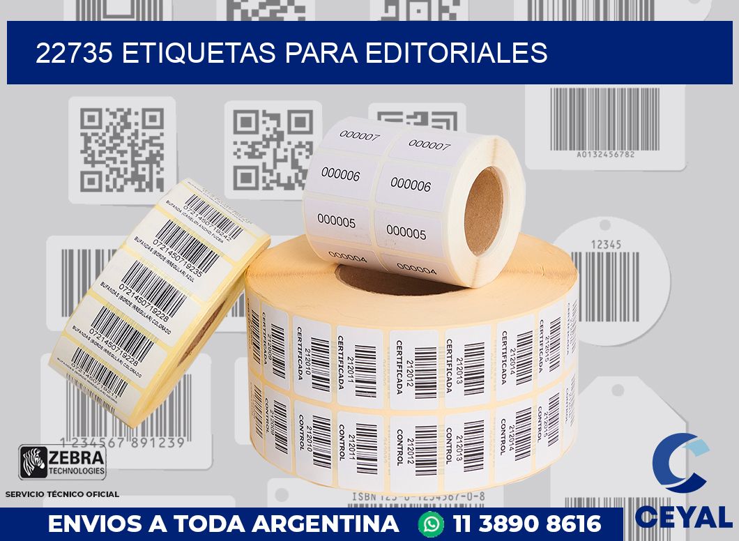 22735 ETIQUETAS PARA EDITORIALES