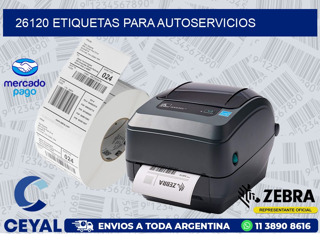 26120 ETIQUETAS PARA AUTOSERVICIOS