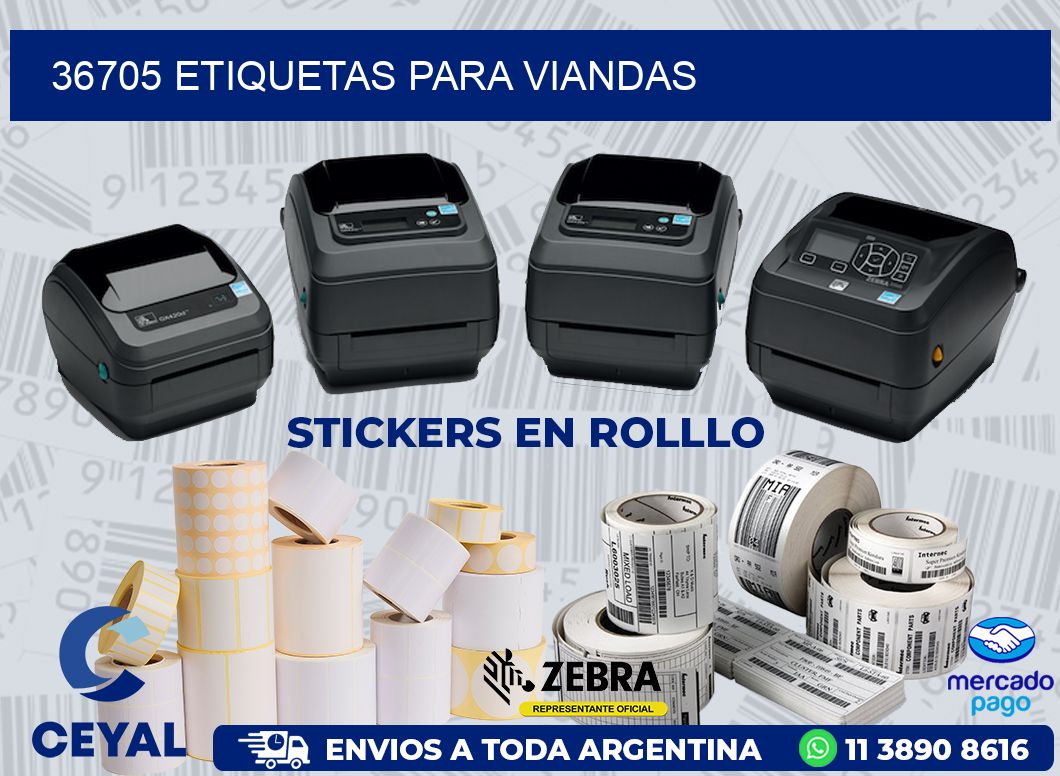 36705 ETIQUETAS PARA VIANDAS