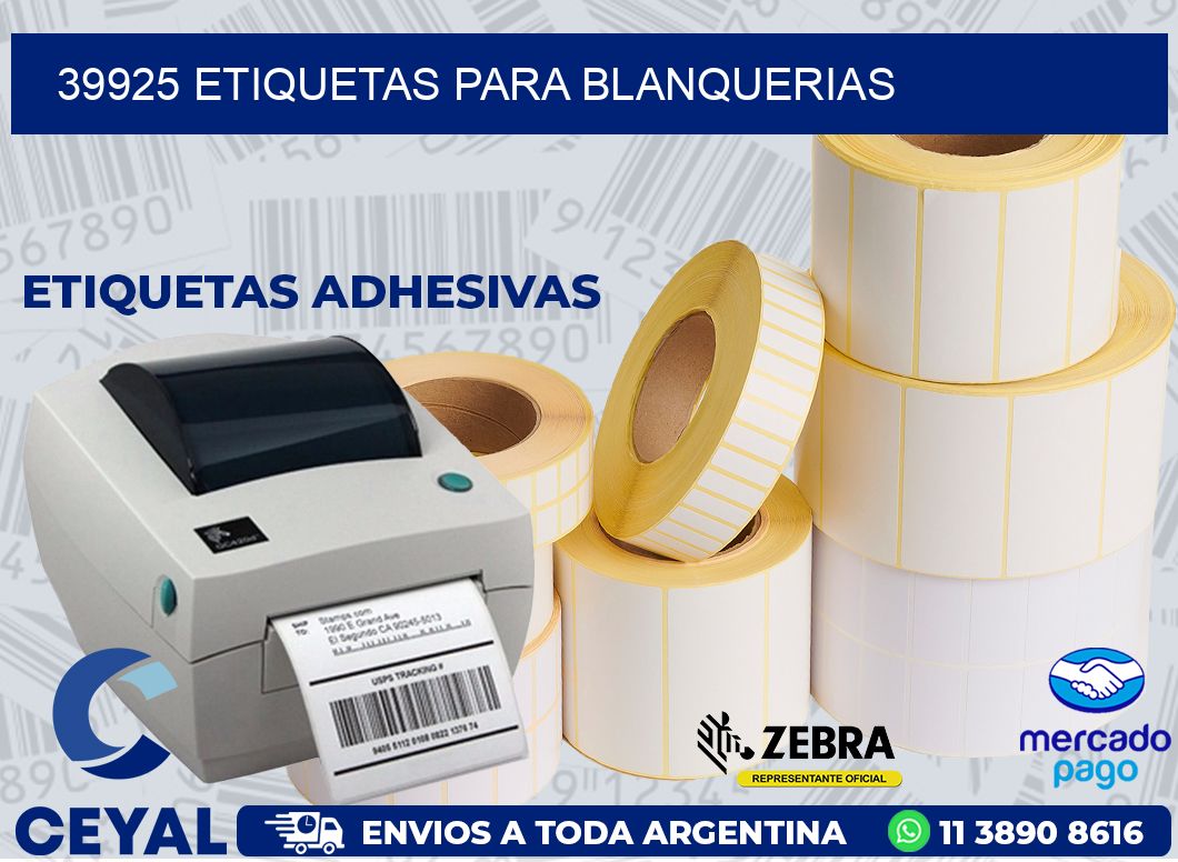 39925 ETIQUETAS PARA BLANQUERIAS