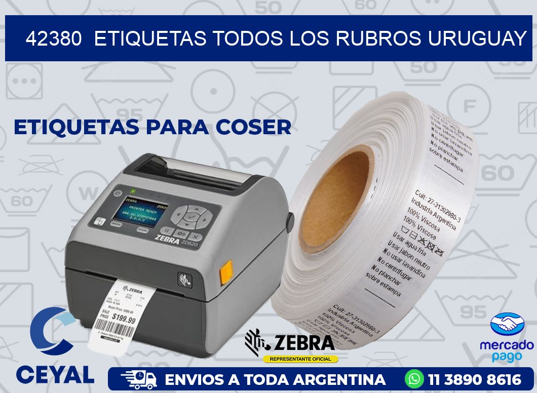 42380  ETIQUETAS TODOS LOS RUBROS URUGUAY