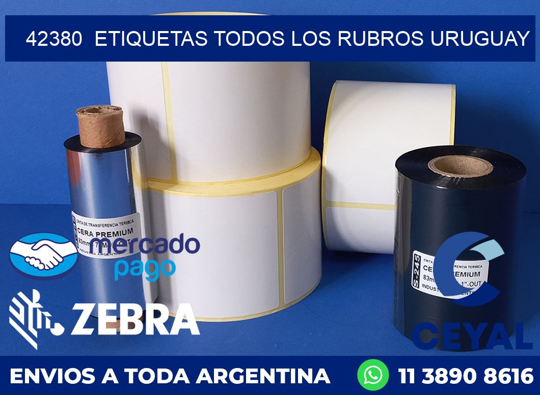 42380  ETIQUETAS TODOS LOS RUBROS URUGUAY