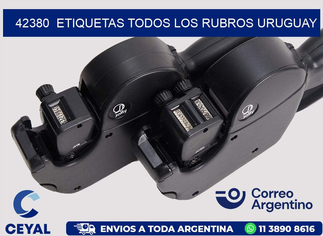 42380  ETIQUETAS TODOS LOS RUBROS URUGUAY