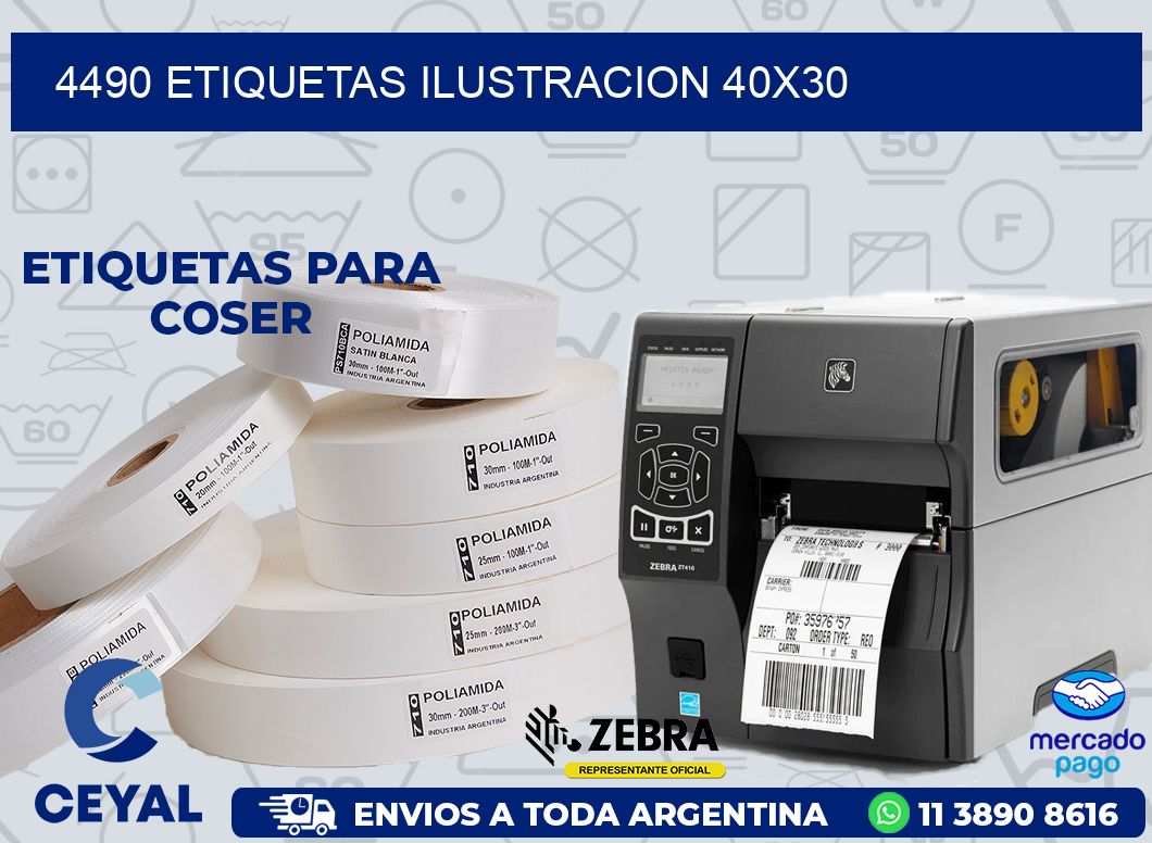 4490 ETIQUETAS ILUSTRACION 40X30