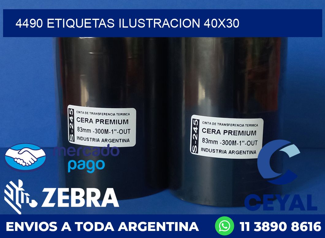 4490 ETIQUETAS ILUSTRACION 40X30