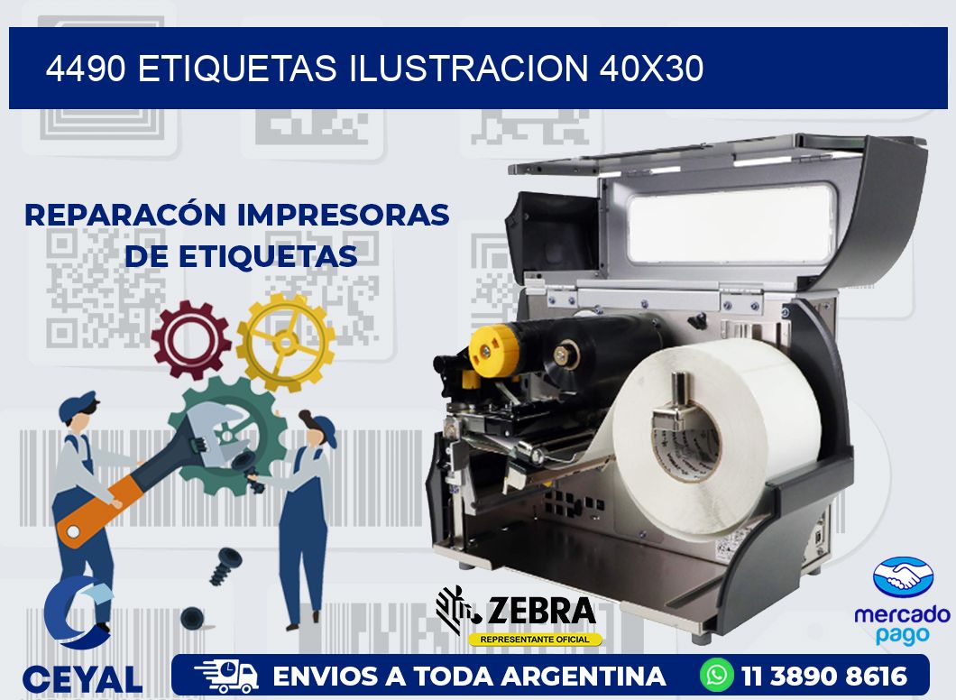 4490 ETIQUETAS ILUSTRACION 40X30