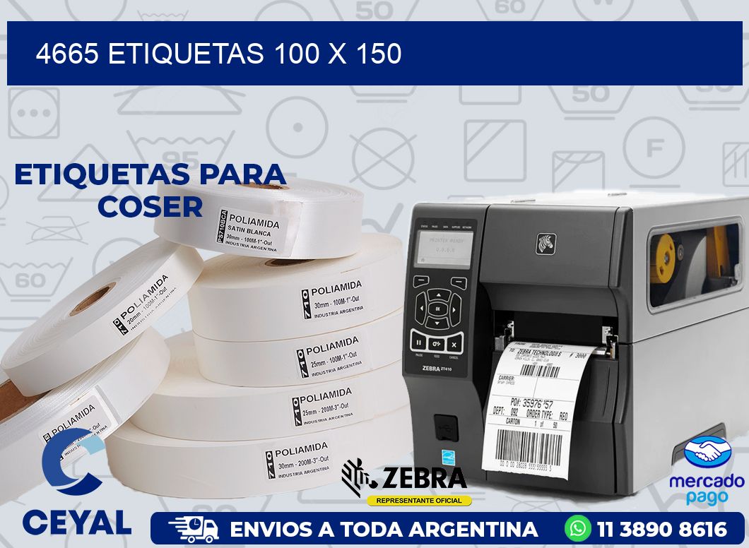 4665 ETIQUETAS 100 X 150