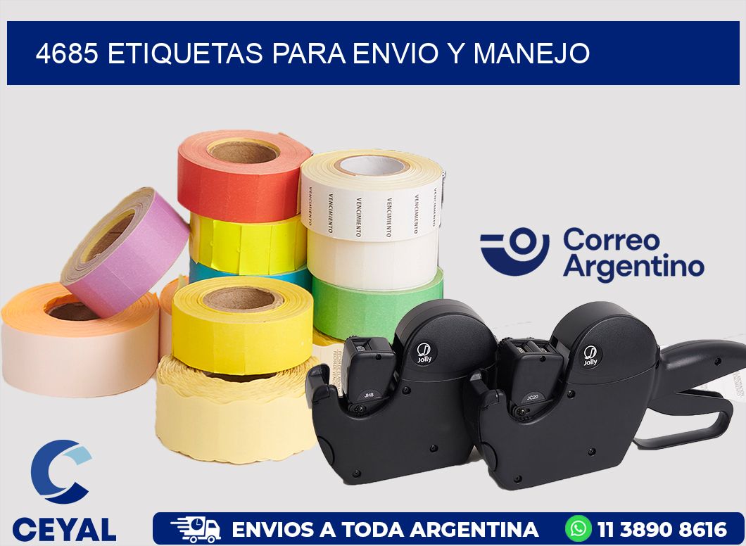 4685 ETIQUETAS PARA ENVIO Y MANEJO
