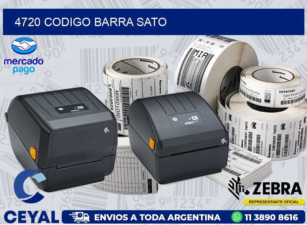 4720 CODIGO BARRA SATO