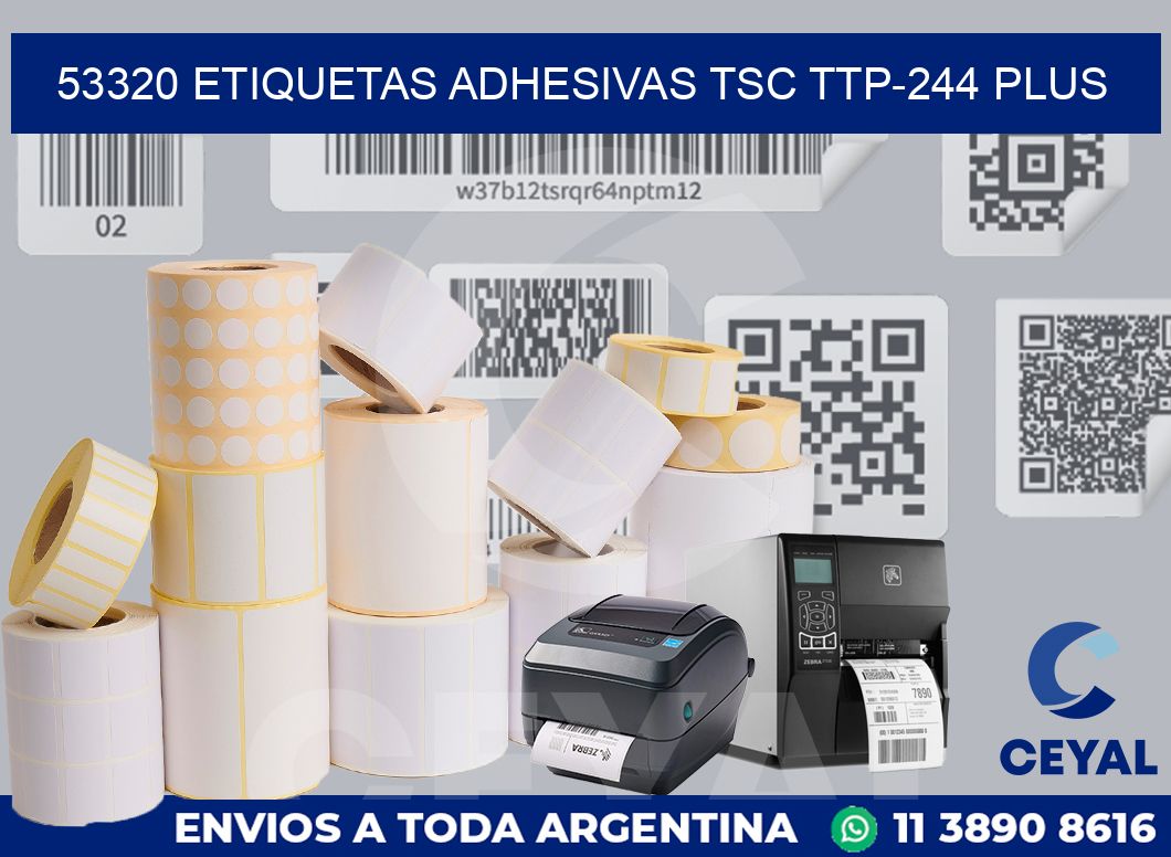 53320 ETIQUETAS ADHESIVAS TSC TTP-244 PLUS