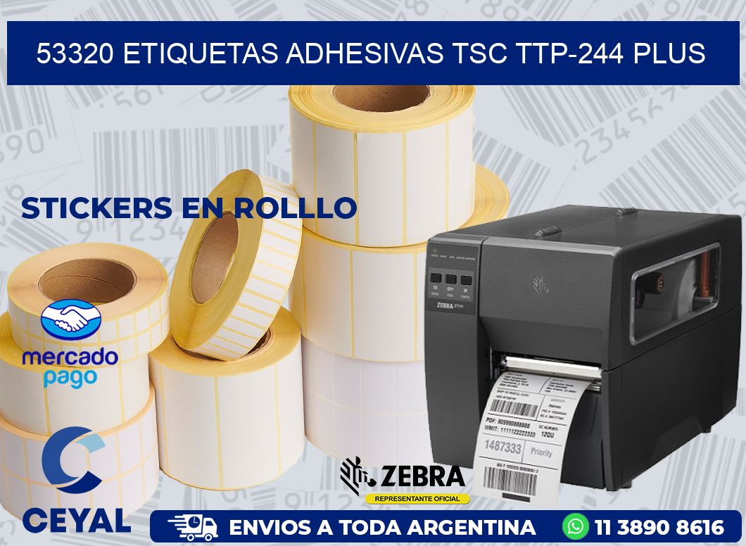 53320 ETIQUETAS ADHESIVAS TSC TTP-244 PLUS