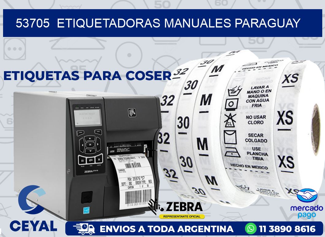 53705  ETIQUETADORAS MANUALES PARAGUAY