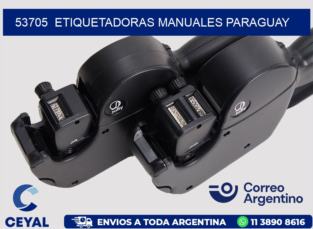 53705  ETIQUETADORAS MANUALES PARAGUAY