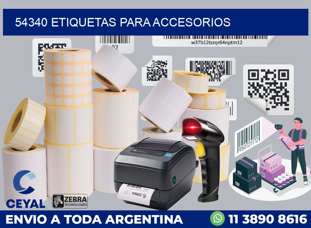 54340 ETIQUETAS PARA ACCESORIOS