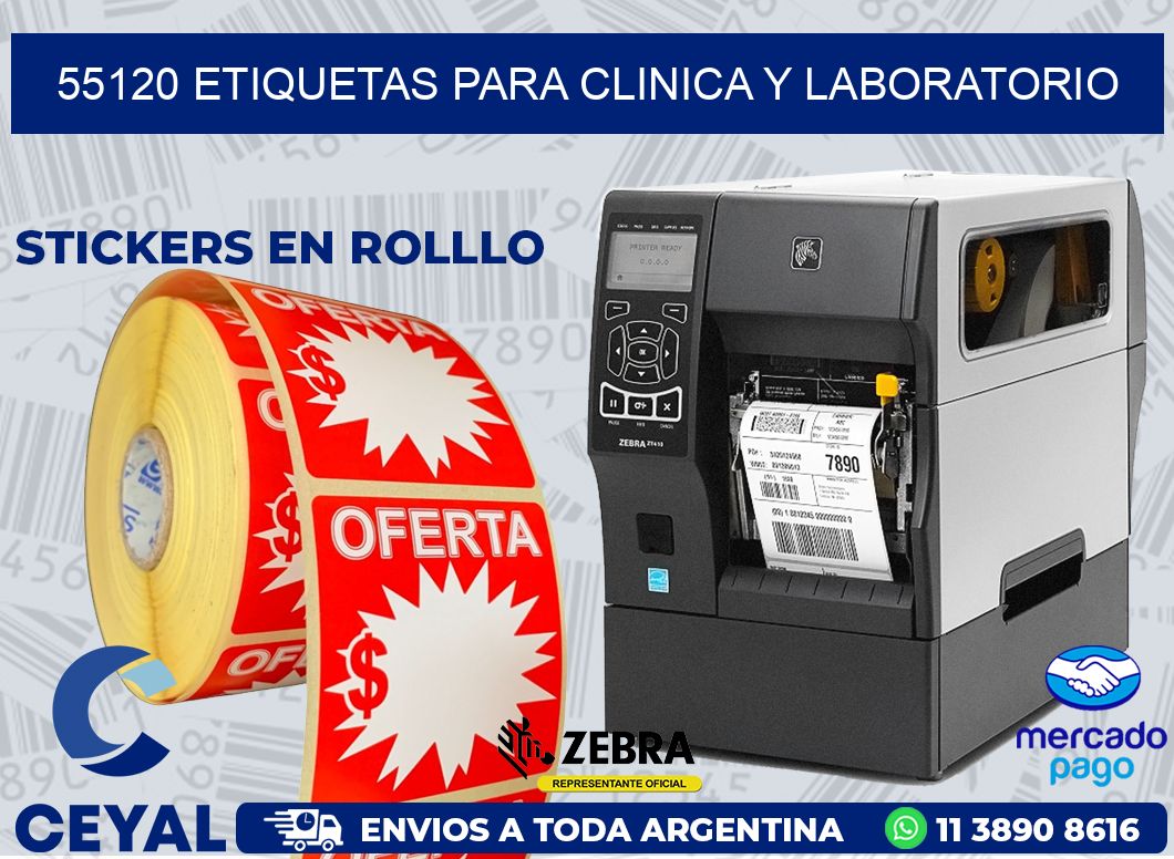 55120 ETIQUETAS PARA CLINICA Y LABORATORIO