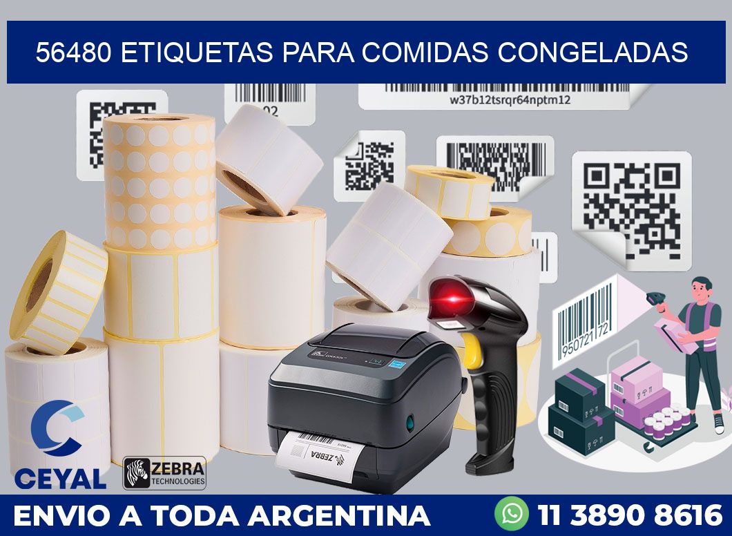 56480 ETIQUETAS PARA COMIDAS CONGELADAS