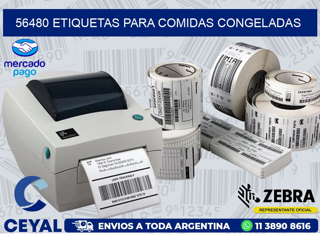 56480 ETIQUETAS PARA COMIDAS CONGELADAS