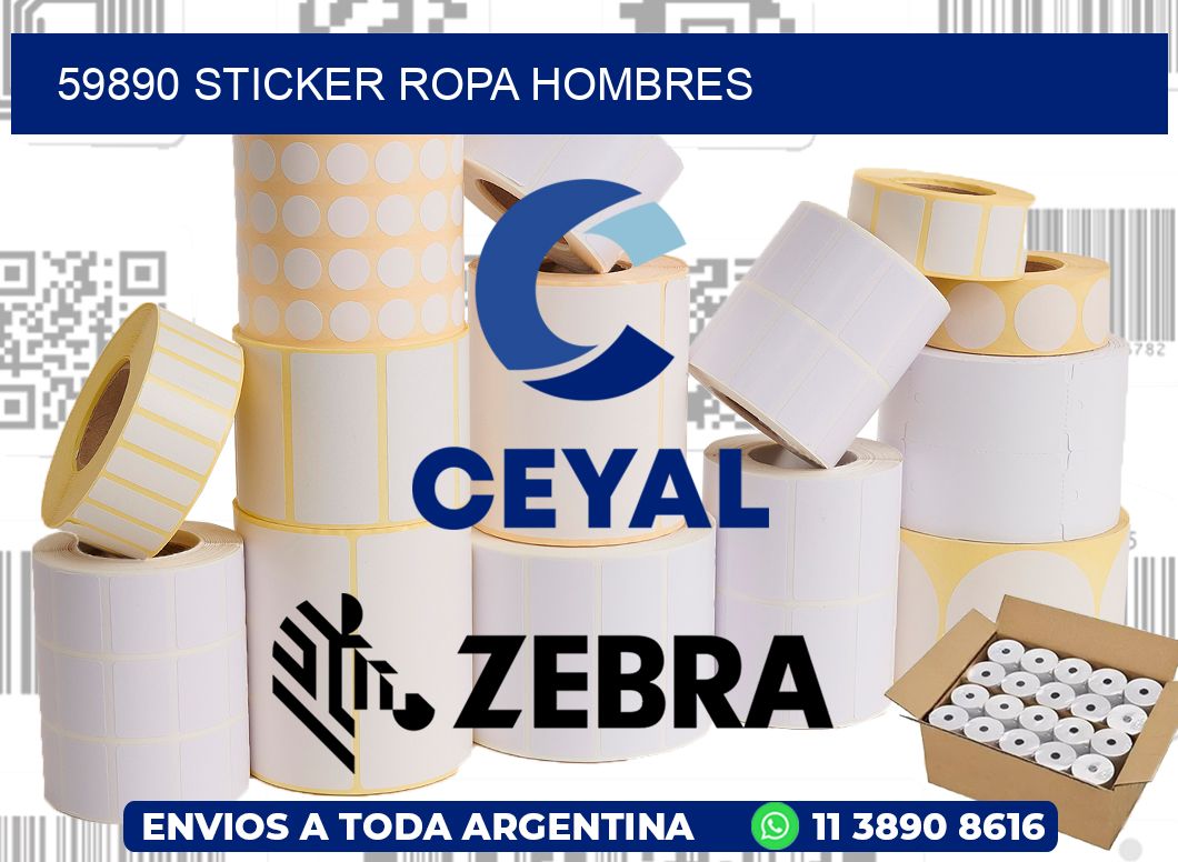 59890 STICKER ROPA HOMBRES