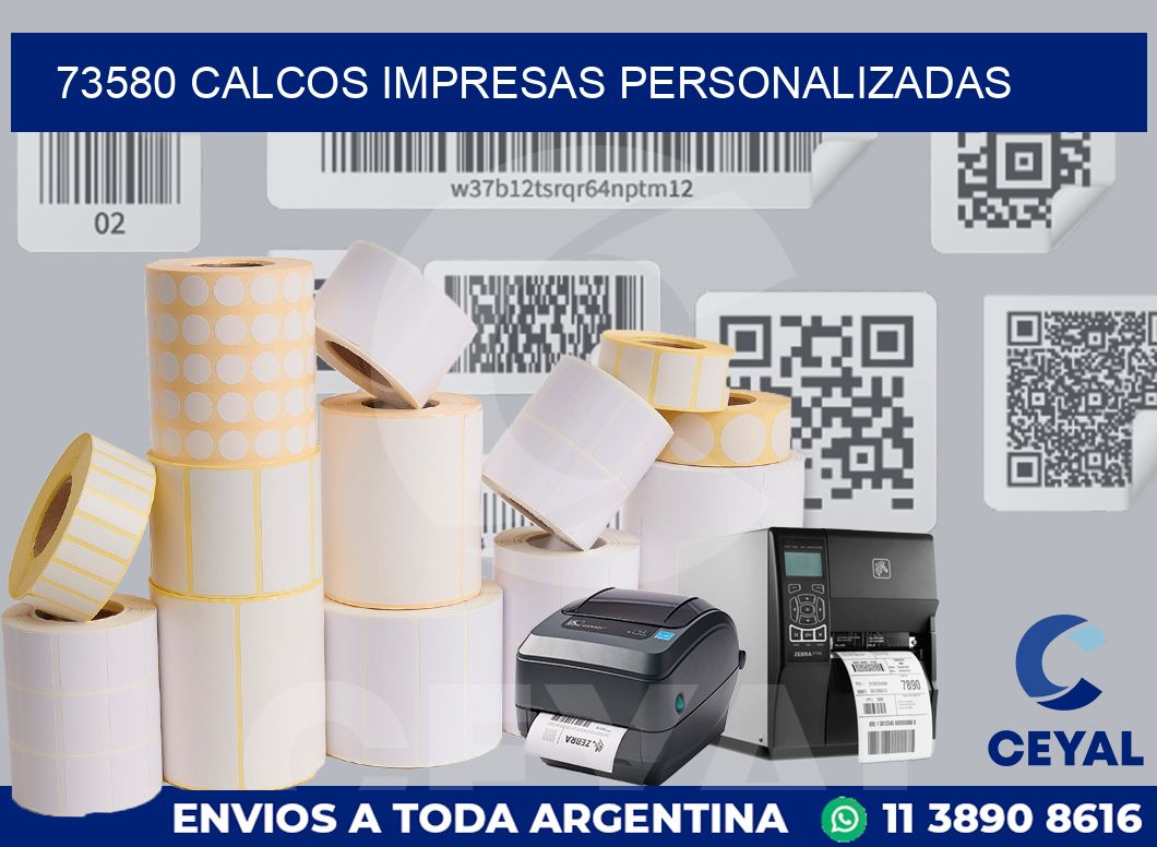 73580 CALCOS IMPRESAS PERSONALIZADAS