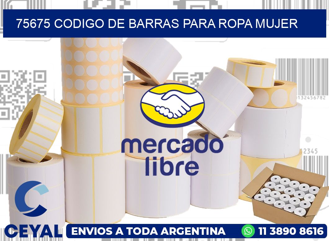 75675 CODIGO DE BARRAS PARA ROPA MUJER
