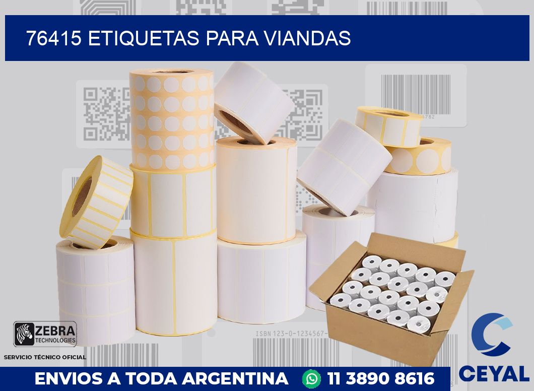 76415 ETIQUETAS PARA VIANDAS