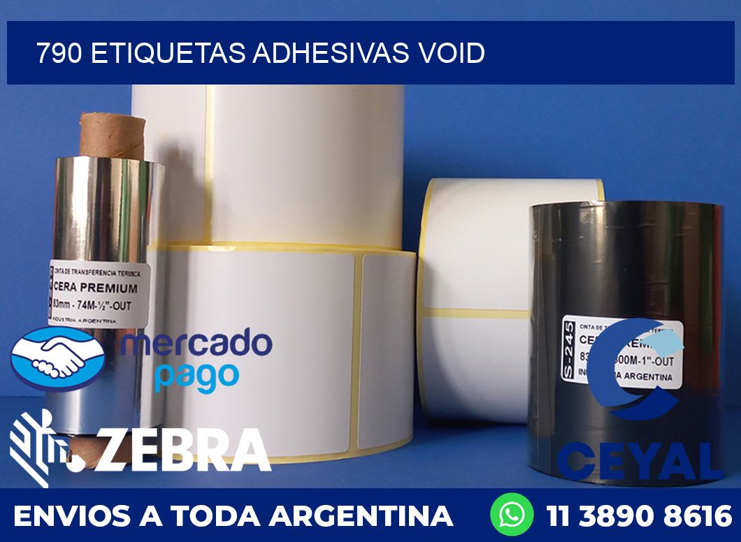 790 ETIQUETAS ADHESIVAS VOID